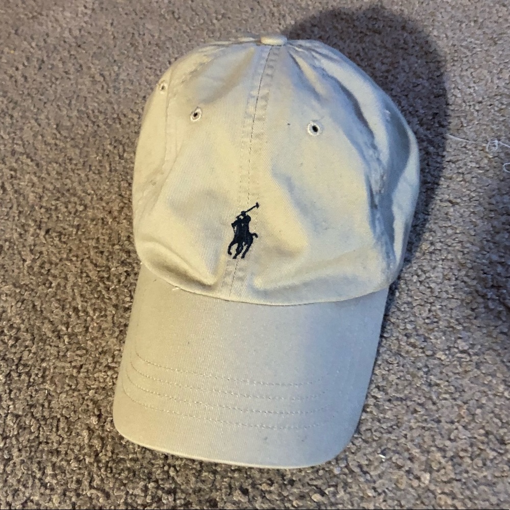 Khaki Polo Ralph Lauren hat.